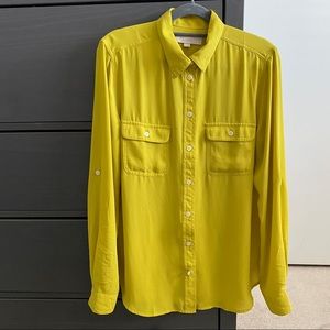 LOFT Chartreuse Blouse